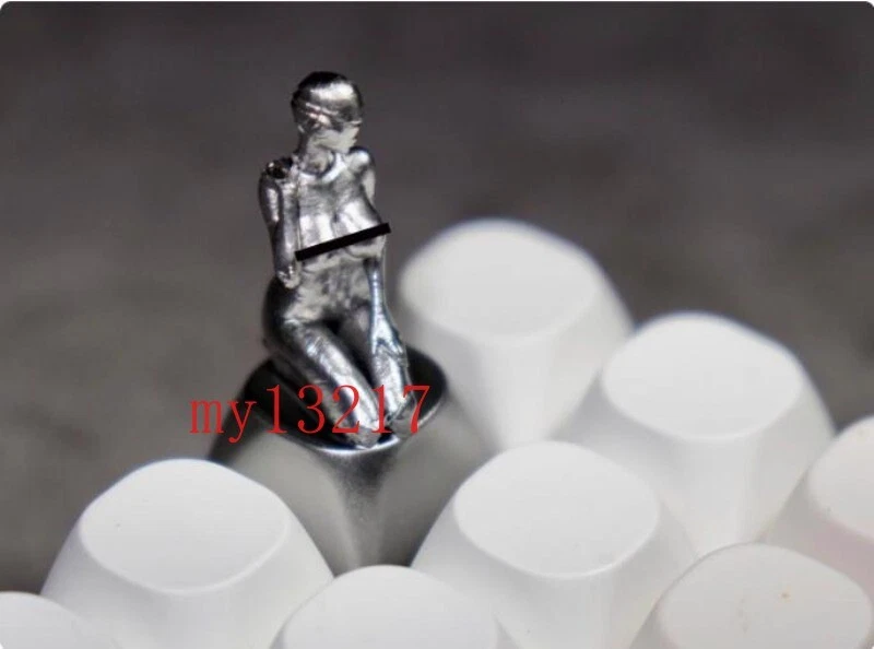 Sexy Woman Resin Keycap Robot Artisan Key cap For Cherry MX Mechanical Keyboard - Image 3 of 4