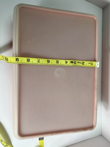 Vintage Tupperware TupperCraft 1421-3 Craft Tackle Organizer Compartments Orange - Picture 3 of 9