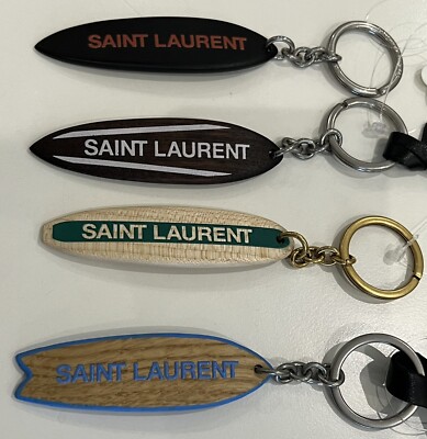 サイン入り‼️ 絶版‼️ Lin Zhipeng Saint Laurent Saint Laurent Keychain Surf Board Lt Wood NWT Gift Men Holiday
