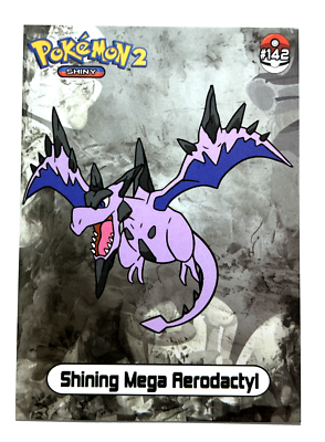 mega aerodactyl pokemon card 2024 SHINY POKEMON Card Johto #104 MEGA AERODACTYL Peru Edition
