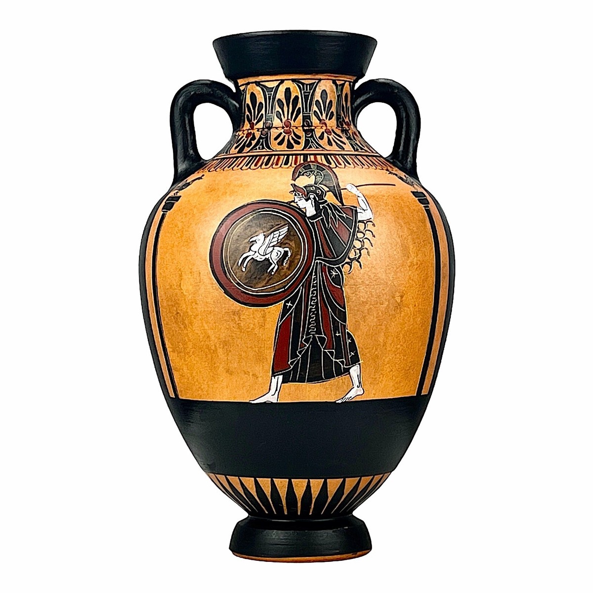 Panathenaic Prize Amphora Runners Ancient Greek Vase Pottery
