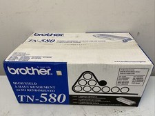 Brother TN580 | TN-580 Black Toner Cartridge Brand New Factory Sealed Genuine OM