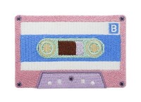 Rosa Kassette Patch | Vintage Retro AufbüGler, Musik Patches, Cd BüGelflicken