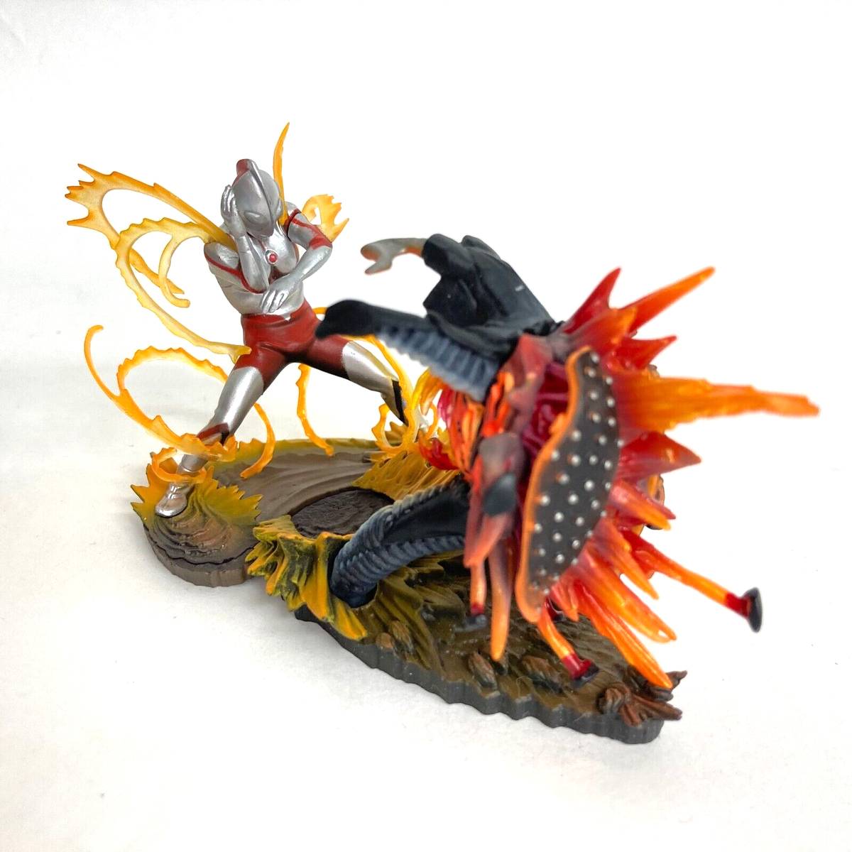 Time Slip Glico Mini Diorama Figure Ultraman vs Zetton Kaiyodo