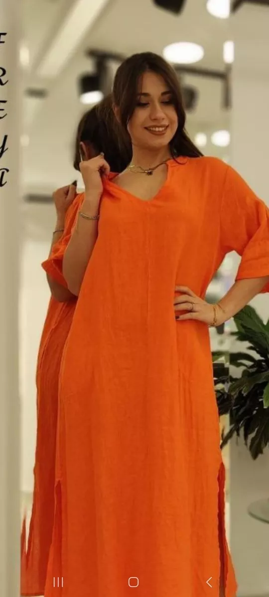 Puro lino shop dresses