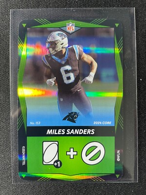 2024 NFL Uno Elite Miles Sanders Green FOIL #153 Panthers!!!