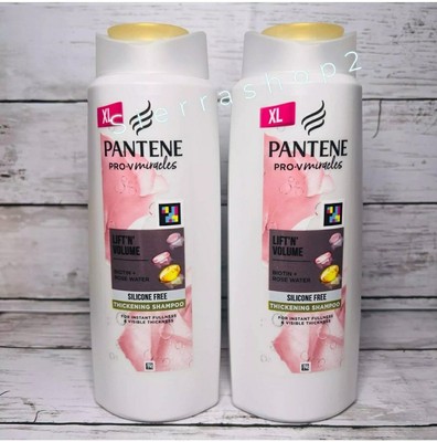 2 x 600ml XXL Pantene Biotin & Rose Water Thickening Shampoo