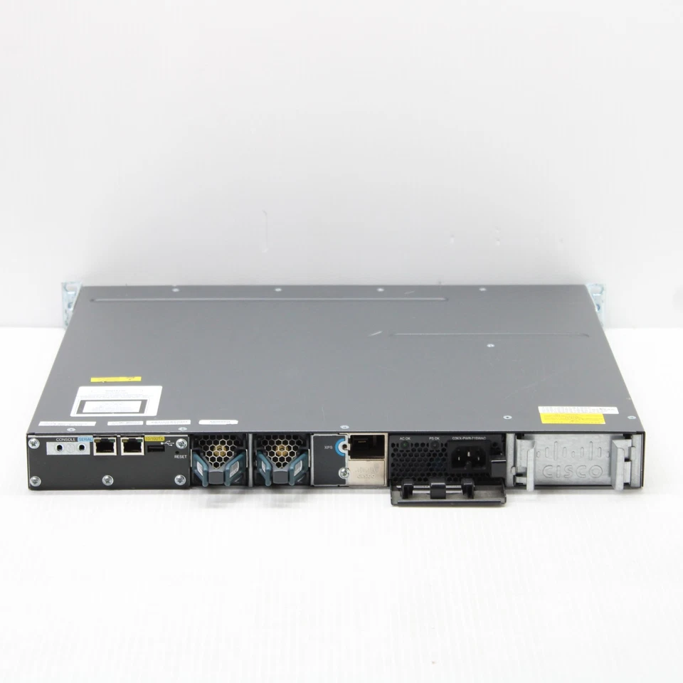 Cisco Catalyst WS C3560X 24P 24 Port Gigabit PoE Network Switch C3KX NM 1G - Image 4 of 4