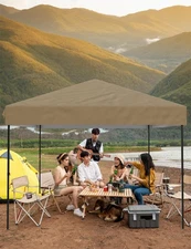 10x10 FT Pop Up Canopy, Beach Tent, Instant Portable Commercial Canopy, Outdoor