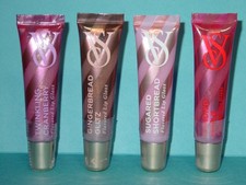 VICTORIA'S SECRET FLAVORED LIP GLOSS LIMITED EDITION SET OF 4 BRAND NEW .46 OZ