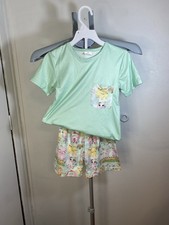 Boys Summer Shorts Set Farm Cow Theme Sz 6 7