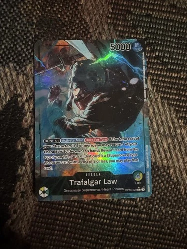 One Piece Royal Blood Trafalgar Law OP10-022 Parallel Alternate Alt Art Leader