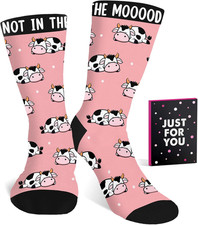 Animal Print Stuff Socks - Fuzzy Socks for Women with Funny Animal Print Stuff,
