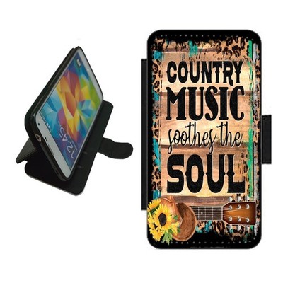 Country Music Handy Hülle Wallet Flip Cover für iPhone Samsung Pixel COU1