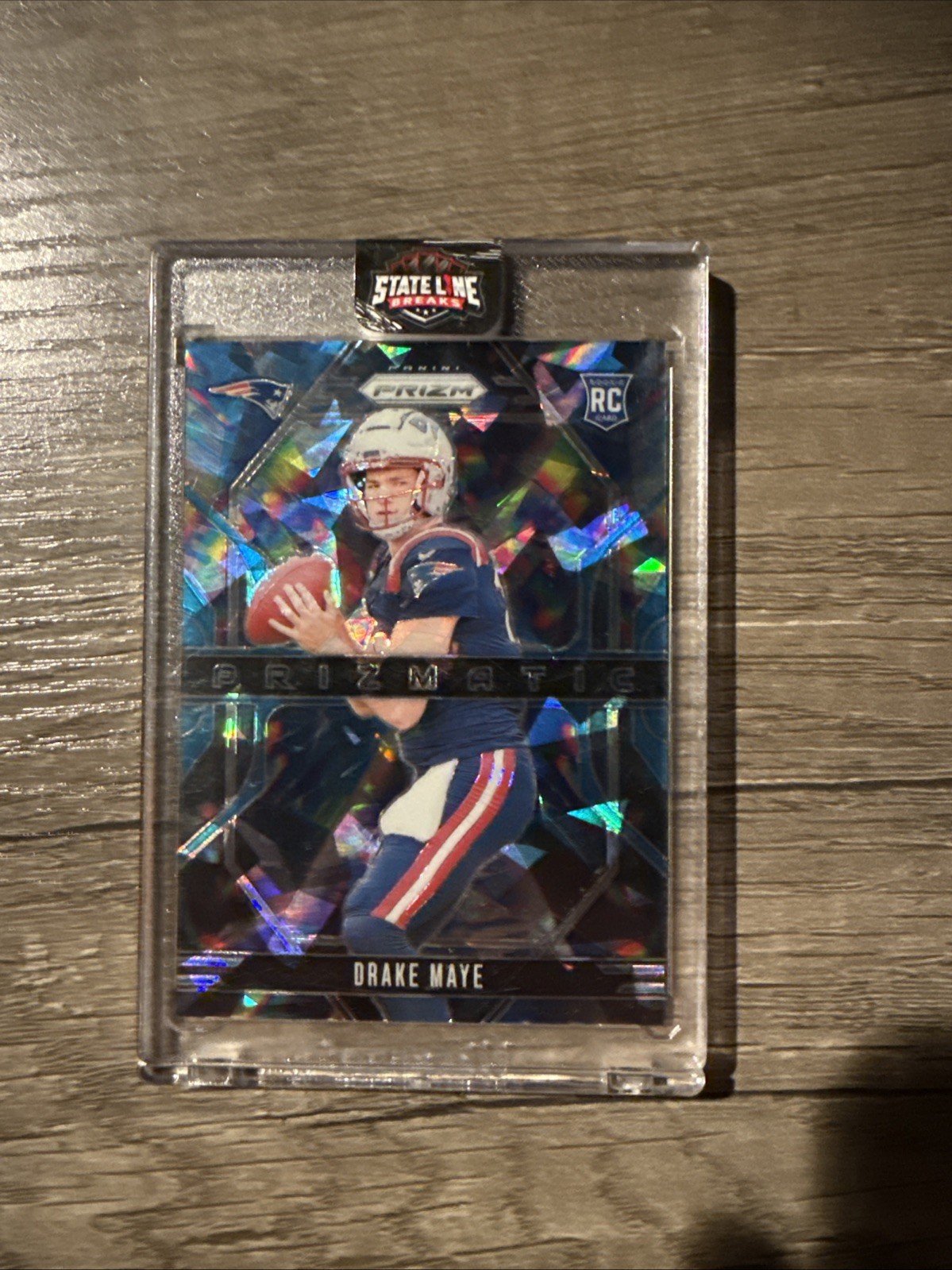 DRAKE MAYE 2024 PRIZM PRIZMATIC ROOKIE BLUE CRACKED ICE RC /99