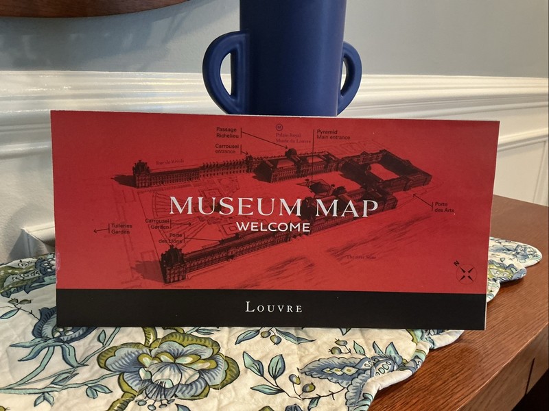 New Official Map of Louvre Museum English Version Travel Paris France  MONA LISA