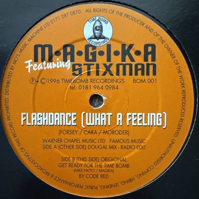 M.A.G.I.K.A ft Stixman - Flashdance (what a feeling) , Rare 12'' Vinyl 