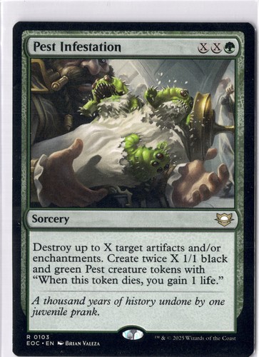 Pest Infestation NM/M* Edge Of Eternities ENGLISH 0103 mtg -UnltdCards - Picture 1 of 2
