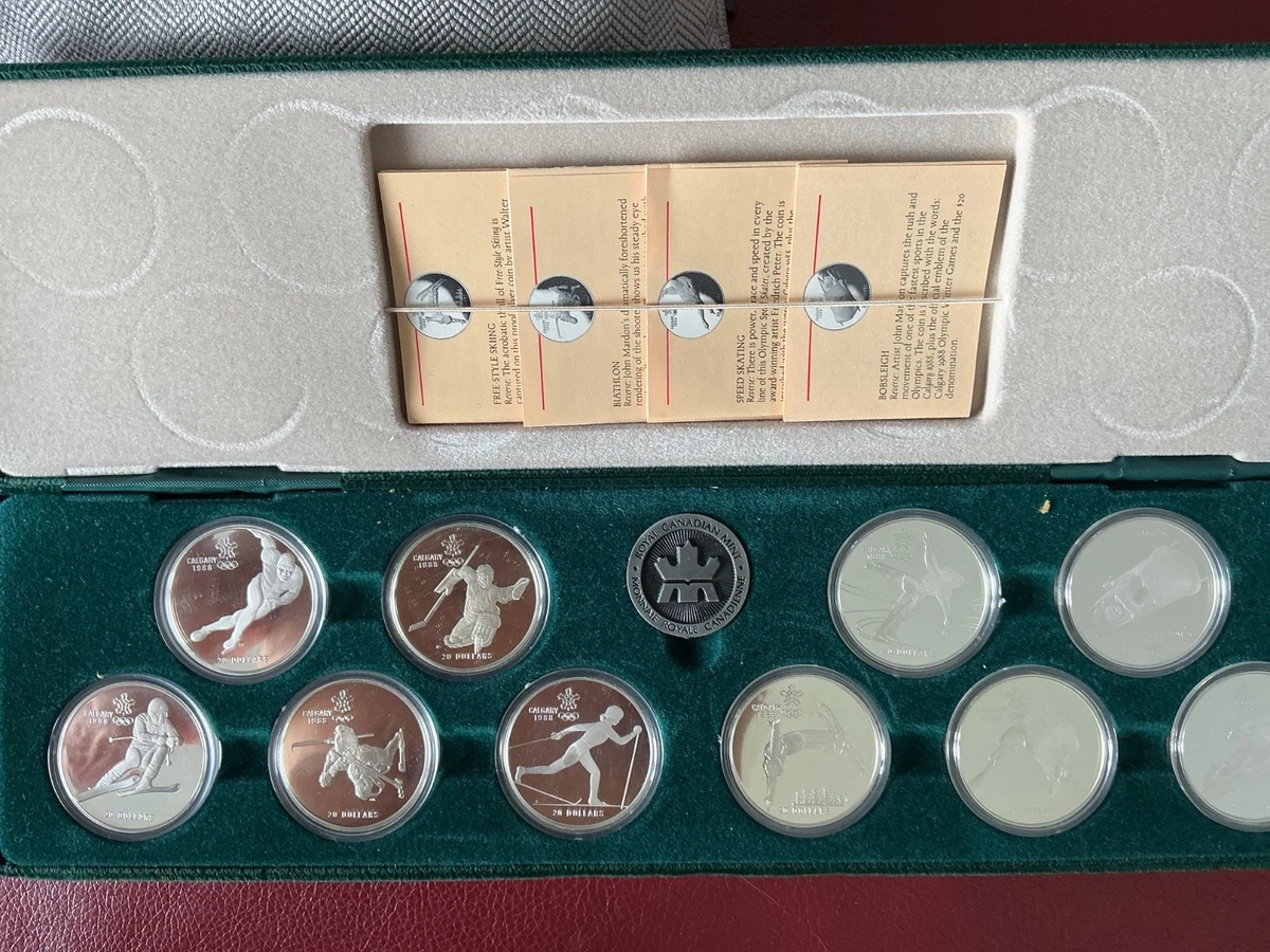 1988 Olympic Coins Indiana Canadian Commemorative Coins for sale