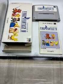 Nintendo Super Famicom Final Fantasy IV V VI set Japan SFC w/box