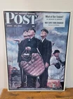 Vintage Saturday Evening Post Tin Sign April 23 1948 - Baseball Theme 12 x 16