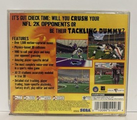 NFL 2K - Dreamcast Game- CIB / Clean Disc! Free Shipping