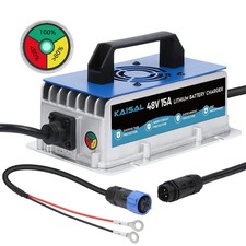 Lithium Battery Charger 48 Volt/58.4V 15A for 48V 51.2V LiFePO4 Battery 0V