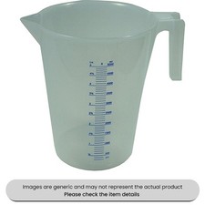 Clear Measuring Jugs 5L Chemical Resistant Pack Qty 1