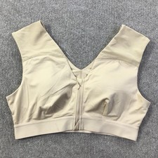 Tommie Copper Sports Bra Womens XL Shoulder Support Zip Front Activewear Gym