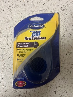 Dr. Scholl's Massaging Gel Heel Cushions Insoles Inserts (1 Pair) Women's New
