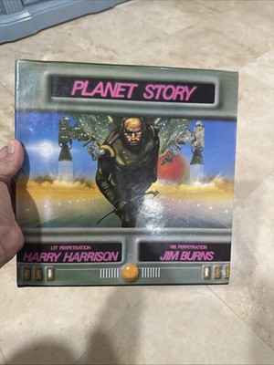 1979 PLANET STORY Harry Harrison Jim Burns HC/DJ FN+/FN- 1st A&W / Fisherman