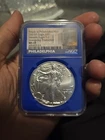 2021 P 1 oz Heraldic Silver Eagle T-1 Emergency Coin NGC MS69 Blue Core Bell #