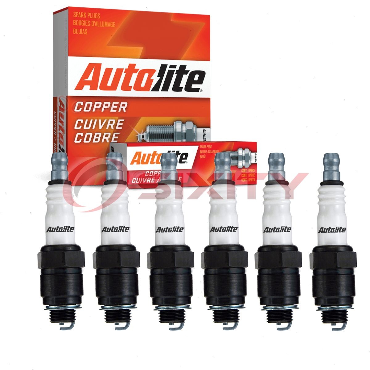 6 pc Autolite Copper Core Spark Plugs for 1950-1953 Lagonda 2 1 2 Liter bw