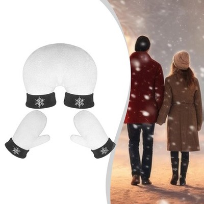 Paar Haltehandschuhe Fleece Winter warme Handschuhe zum Laufen Skifahren Rodeln