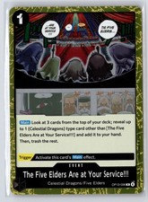 The Five Elders Are at Your Service!!! #OP13-096 Foil One Piece