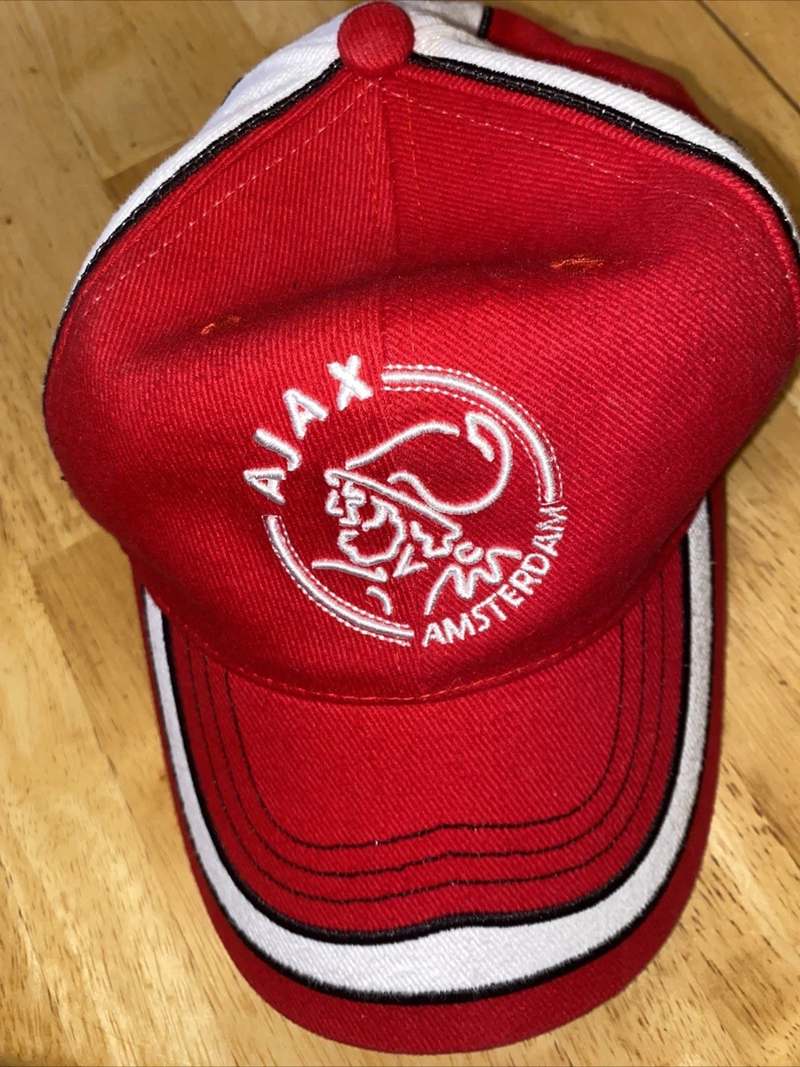 Casquette Snapback Vintage FC Ajax Amsterdam (années 2000, Jamais Portée, Rouge)