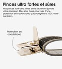 Bretelles Homme Larges Pierrot France Élastique Résistant Clips Réglable