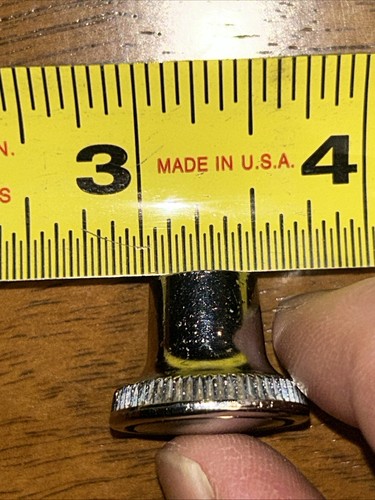 Vintage Radio Knob Rare Metal Alloy Chrome Mopar Ford GM Chevy USA Old Originals - Bild 13 von 14