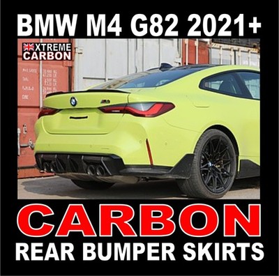Echt Carbon M Performance Design Heck Stoßstange Schweller Lippe für BMW M4 G82 Modelle