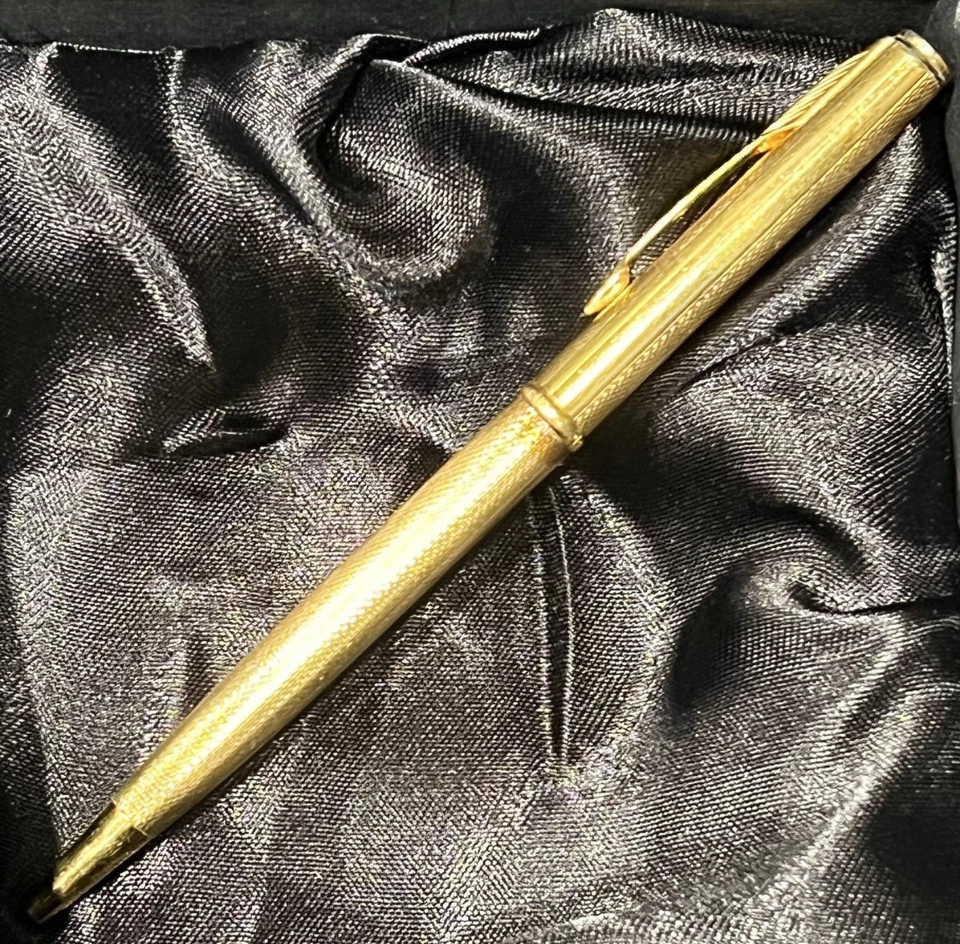 Caneta-tinteiro vintage Parker Premier grão D'orge ouro cevada rara - Imagem 2 de 4