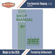 1934 Pontiac Shop Manual - Includes 11x17 Lube Foldout