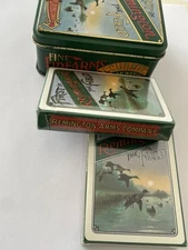 Remington Sportsmen’s Playing Cards Tin Set 2 Sealed Decks VTG Duck Hunting