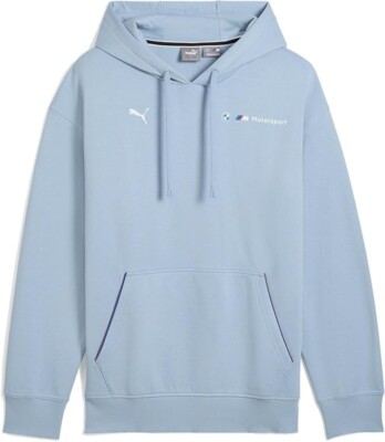 PUMA - Mens BMW MMS ESS+ Fleece Pullover Hoodie Sweatshirt | Blue Wash