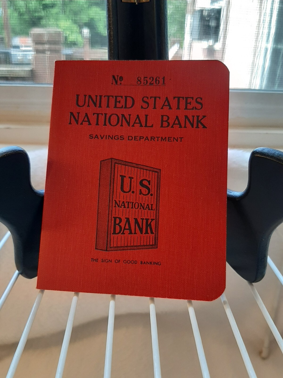 United States National Bank Savings Deposit Book Bank Log 70's Red Johnstown, Pa