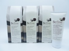 BEFINE FOOD SKIN CARE PORE REFINING TREATMENT SCRUB 3 OZ  Lot of 3 