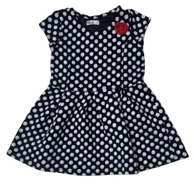 Preowned- Epic Thread S/S Polkadot A-Line Dress Girls (Size 6X)