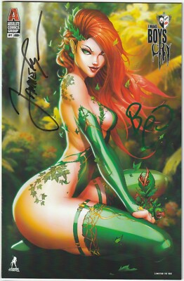 I Make Boys Cry #1 -Siren Cosplay Variant Poison Ivy 1 of 100, 2x Signed COA