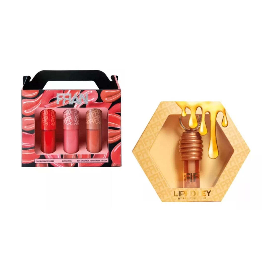 Liphoney Glosslicious Vegan Lip Gloss Makeup Kit Fran by Franciny Ehlke