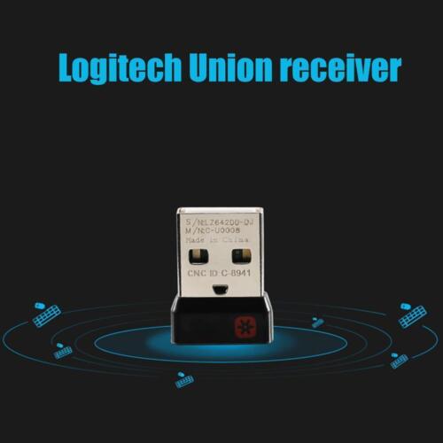 Adattatore ricevitore dongle wireless USB per connessione tastiera mouse mouse Logitech - Foto 3 di 11