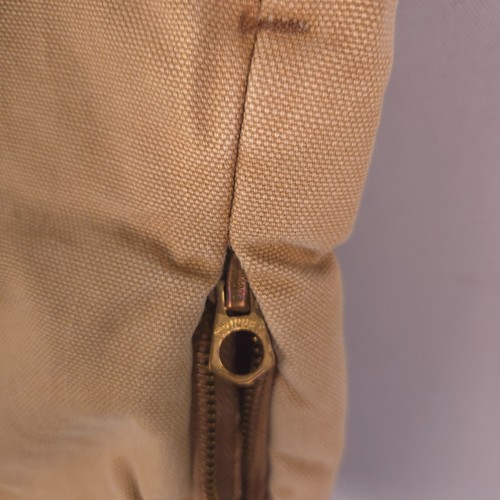 Vtg Walls Blizzard Pruf Coveralls Kids 4 Brown Canvas Quilt Lined Workwear Suit - Picture 8 of 24
